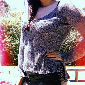 Black and white sweater